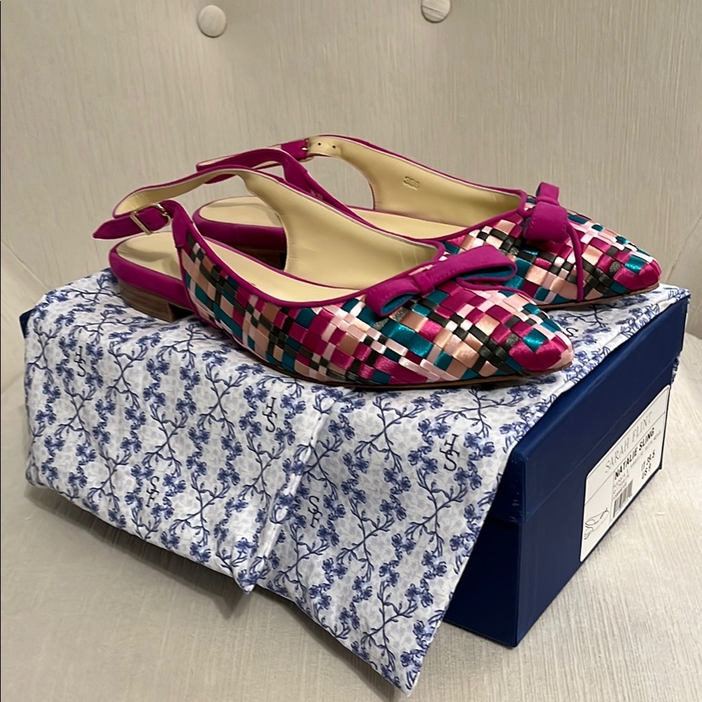 Sarah Flint Natalie Sling fuchsia & turquoise SZ 9 (EU 39.5)